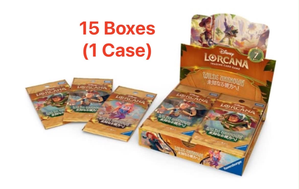 Disney Lorcana TCG: (1 Case)Japanese Version Booster Pack WILDS UNKNOW Disney Lorcana TCG: (1 Case)Japanese Version Booster Pack WILDS UNKNOW
