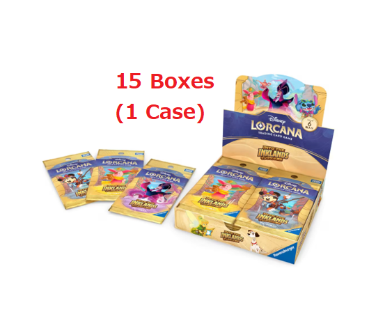 lorcana inklands booster box Disney Lorcana TCG: (1 Case) Japanese Booster Pack Into the Inklands B