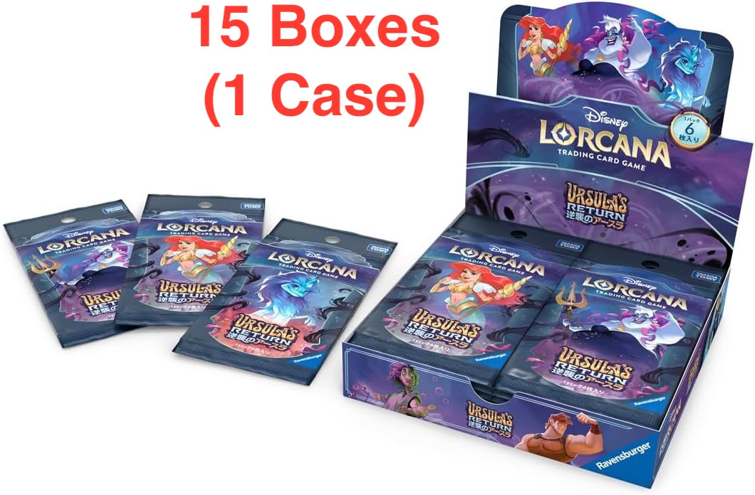Disney Lorcana TCG: (1 Case) Japanese Booster Pack URSULA'S RETURN BOX - NEW/Sealed (2025/07/12)