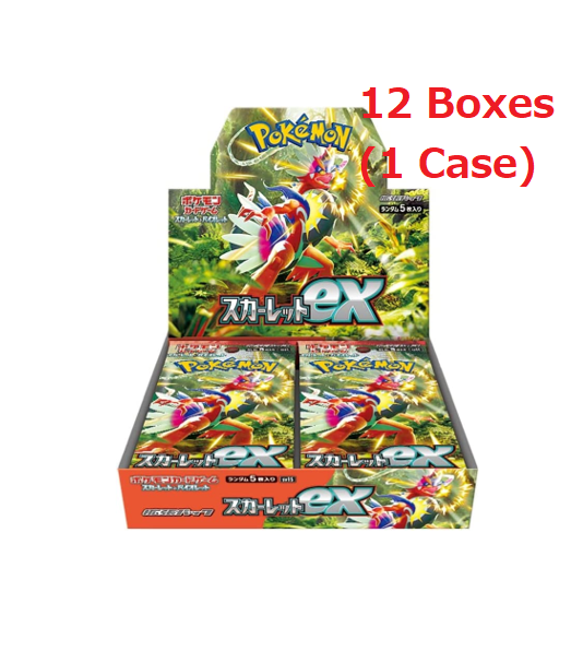 Pokémon TCG:(1 Case) Scarlet & Violet Expansion Pack Scarlet ex BOX - Sealed (2024/05~2024/06)