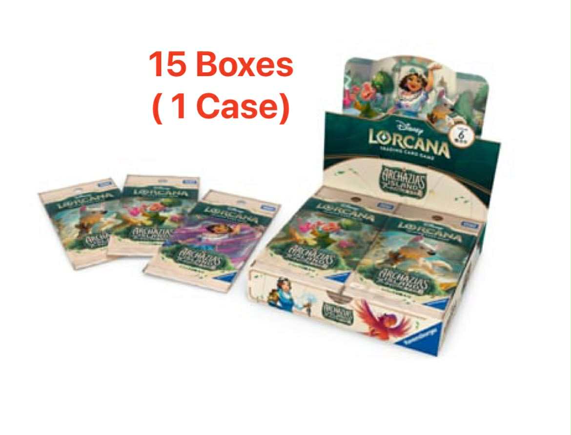 Disney Lorcana TCG: (1 Case)Japanese Version Booster Pack Arcasia and the Magic Island Box- NEW/Sealed(2025/12/27)