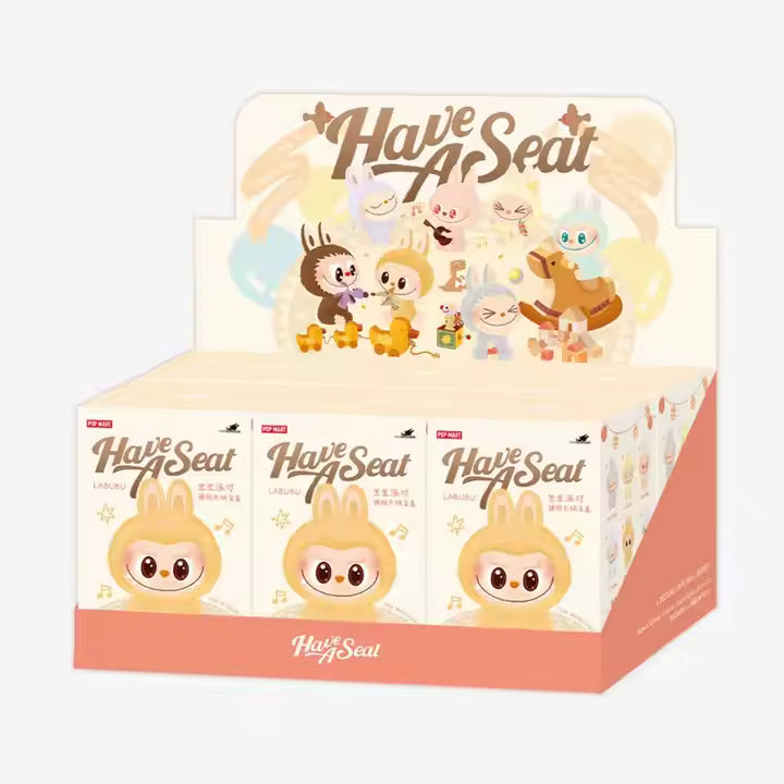 (Case) POP MART Labubu V2 Have a Seat Plush Series - NEW/Sealed