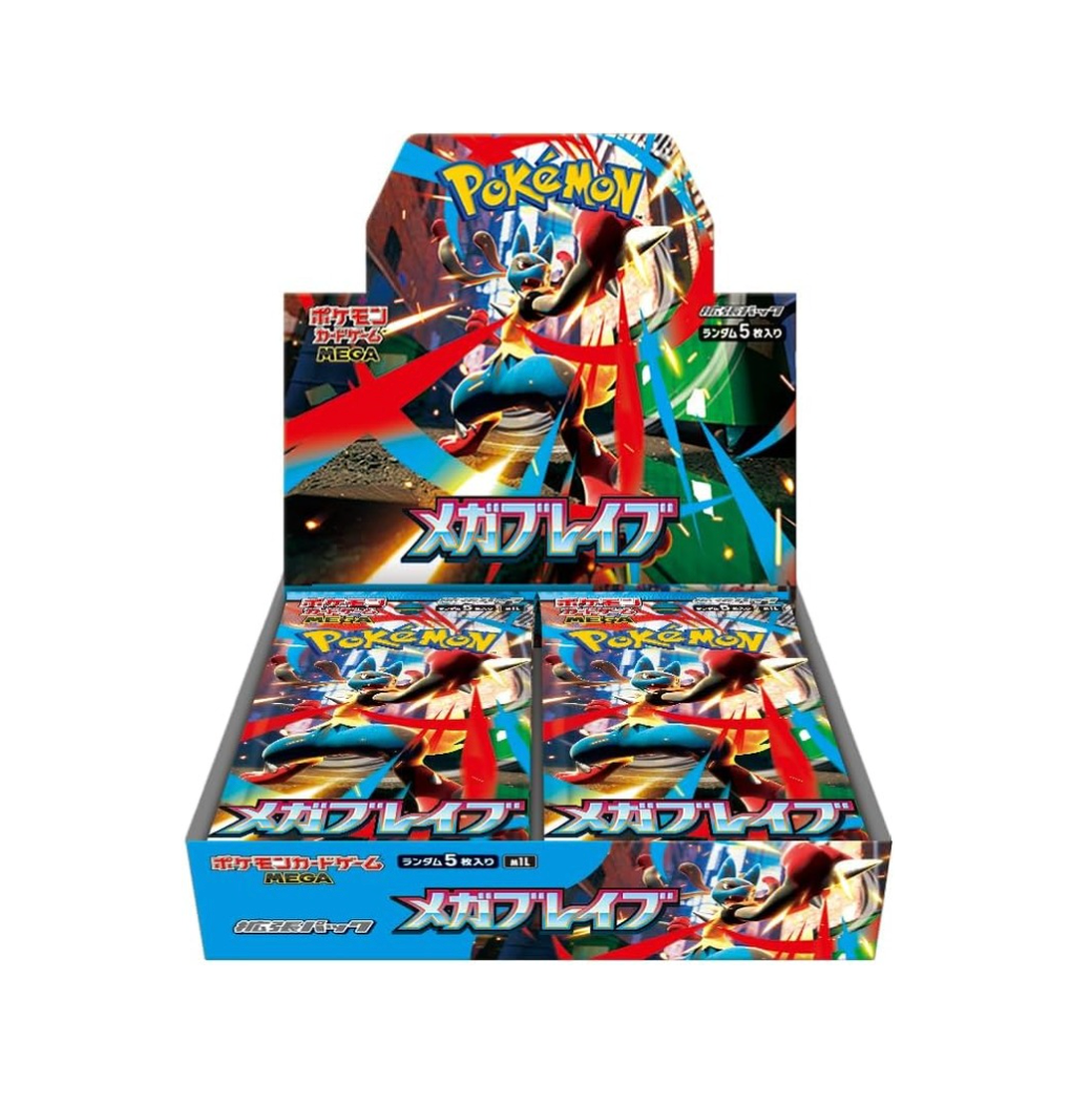 ポケモンカードゲーム NEW 60PACKS Mega Brave Mega Evolution Pokémon TCG: MEGA Evolution Mega Brave m1L BOX - NEW/Sealed