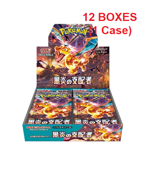Pokémon TCG: (1 Case) Ruler of the Black Flame sv3 BOX - NEW/SEALED (‎2023/7/28)
