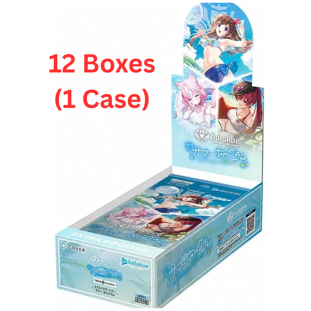 hololive OFFICIAL CARD GAME TCG: (1 Case) Extra Booster Summer Hologram BOX - NEW/Sealed(2026/08/21)