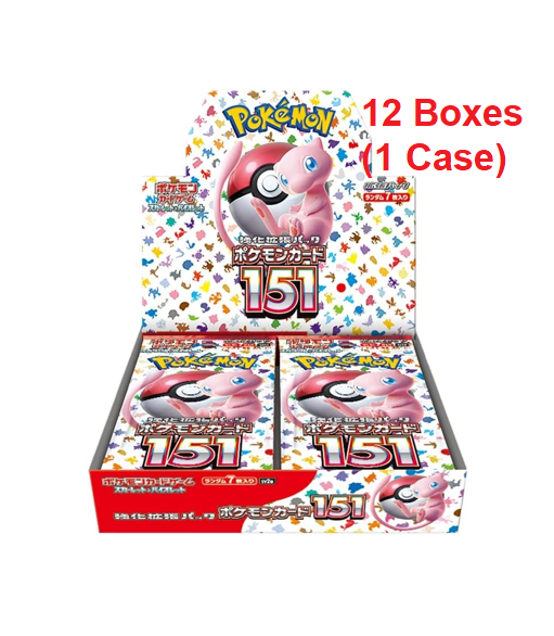 Pokémon TCG: [Reprint] (1 Case) Pokemon Card 151 sv2a BOX - NEW/SEALED (2024/04/20)