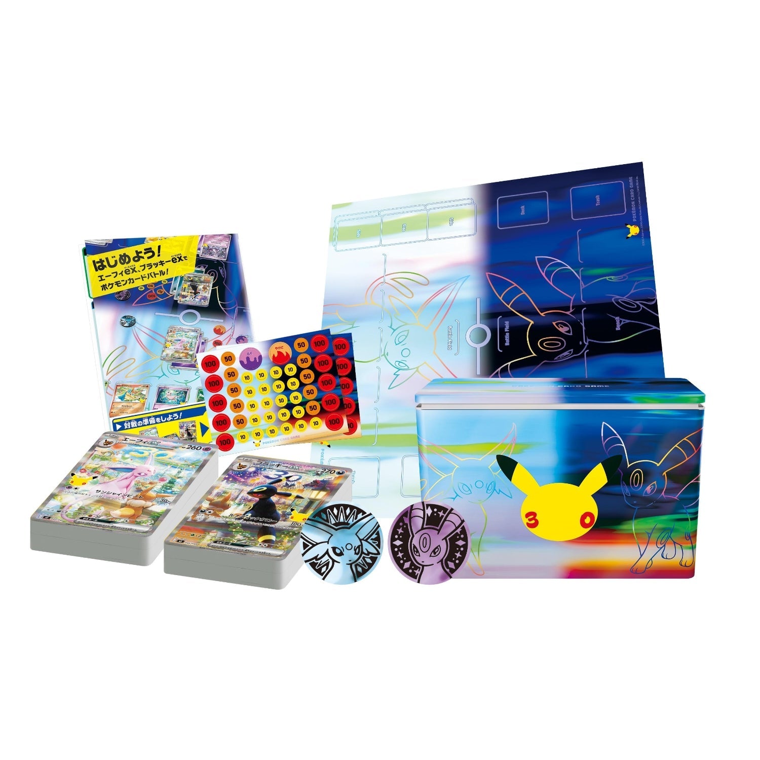 Pokémon TCG: [Pre-order] MEGA 30th CELEBRATION Premium Deck Set Espeon & Umbreon - NEW/Sealed (2026/09/16)