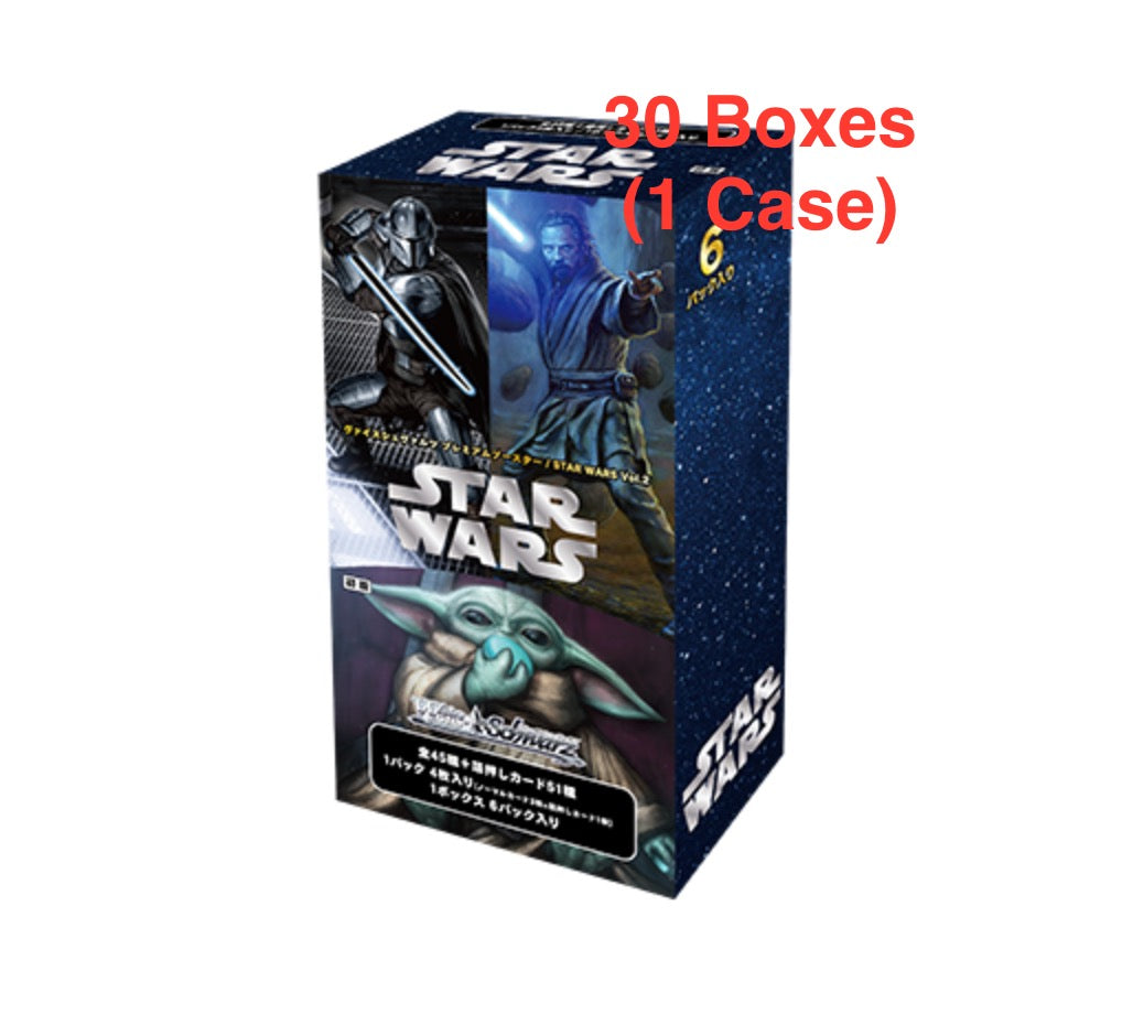 Weiss Schwarz TCG: (1 Case) Premium Booster STAR WARS Vol.2 BOX