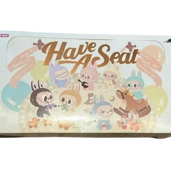 Case) POP MART Labubu V2 Have a Seat Plush Series - NEW/Sealed
