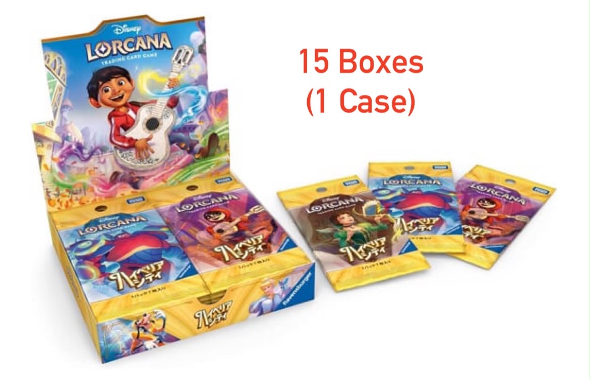 Disney Lorcana TCG:[Pre-order](1 Case)Japanese Version Booster Pack: Hyperia City BOX- NEW/Sealed (2026/10/16)