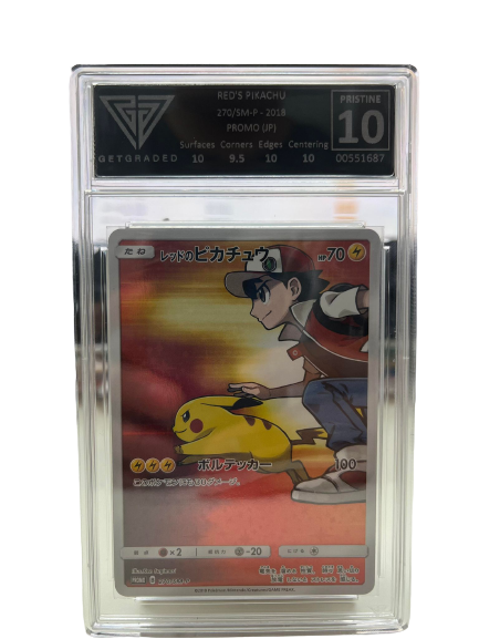 Pokemon Red's Pikachu Promo: GETGRADED 10 Pristine