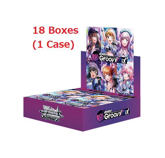 Weiss Schwarz TCG: (1 Case-18 Boxes) D4DJ Groovy Mix BOX - SEALED